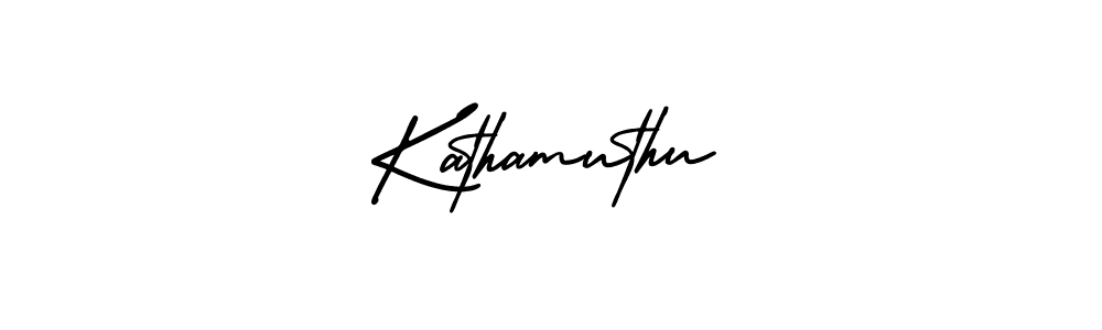 Create a beautiful signature design for name Kathamuthu. With this signature (AmerikaSignatureDemo-Regular) fonts, you can make a handwritten signature for free. Kathamuthu signature style 3 images and pictures png
