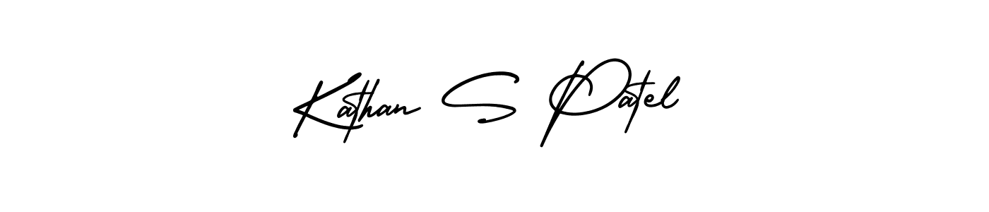 Make a beautiful signature design for name Kathan S Patel. Use this online signature maker to create a handwritten signature for free. Kathan S Patel signature style 3 images and pictures png