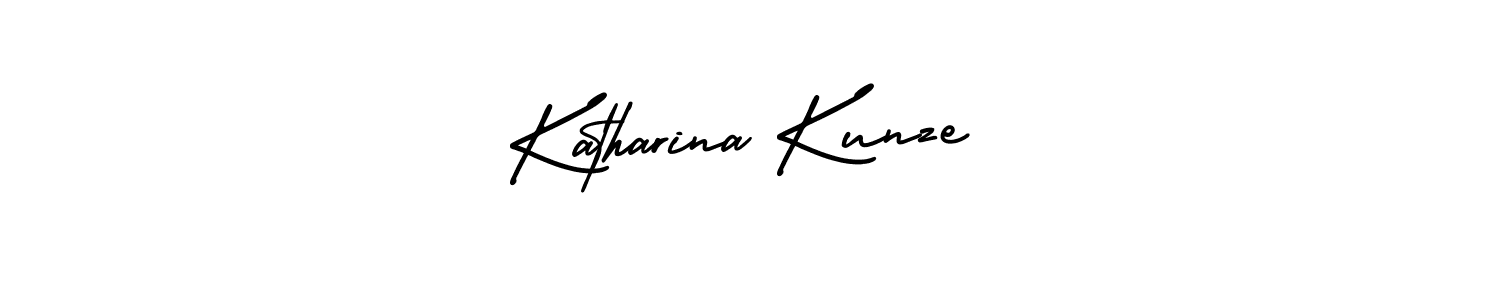 Katharina Kunze stylish signature style. Best Handwritten Sign (AmerikaSignatureDemo-Regular) for my name. Handwritten Signature Collection Ideas for my name Katharina Kunze. Katharina Kunze signature style 3 images and pictures png