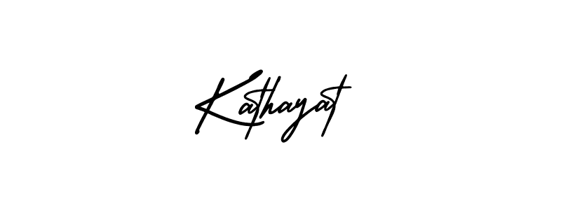 How to make Kathayat name signature. Use AmerikaSignatureDemo-Regular style for creating short signs online. This is the latest handwritten sign. Kathayat signature style 3 images and pictures png