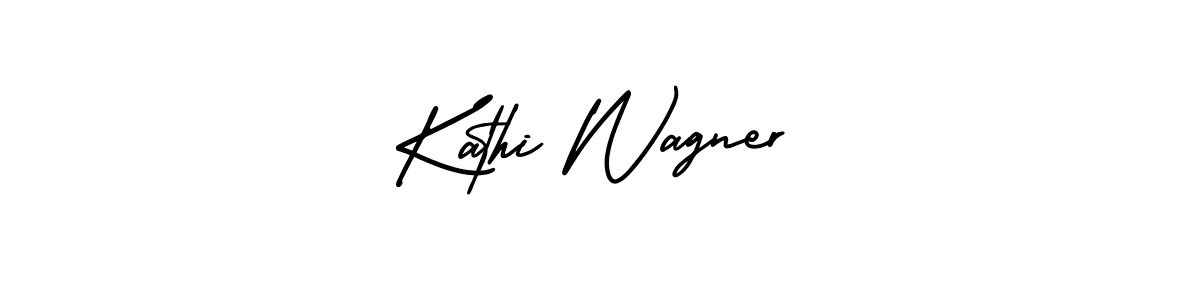 How to make Kathi Wagner name signature. Use AmerikaSignatureDemo-Regular style for creating short signs online. This is the latest handwritten sign. Kathi Wagner signature style 3 images and pictures png