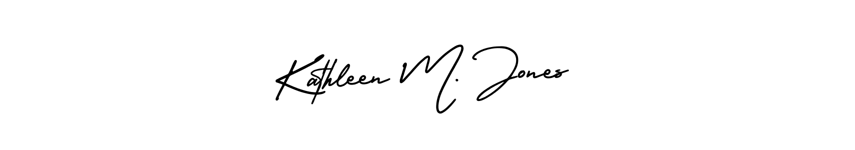 How to make Kathleen M. Jones signature? AmerikaSignatureDemo-Regular is a professional autograph style. Create handwritten signature for Kathleen M. Jones name. Kathleen M. Jones signature style 3 images and pictures png