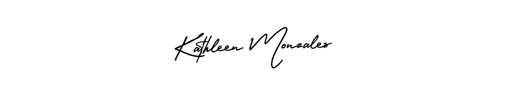 It looks lik you need a new signature style for name Kathleen Monzales. Design unique handwritten (AmerikaSignatureDemo-Regular) signature with our free signature maker in just a few clicks. Kathleen Monzales signature style 3 images and pictures png