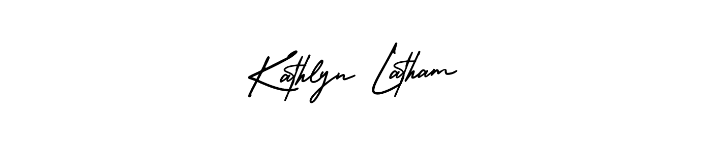 Make a beautiful signature design for name Kathlyn Latham. With this signature (AmerikaSignatureDemo-Regular) style, you can create a handwritten signature for free. Kathlyn Latham signature style 3 images and pictures png