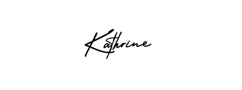 Use a signature maker to create a handwritten signature online. With this signature software, you can design (AmerikaSignatureDemo-Regular) your own signature for name Kathrine. Kathrine signature style 3 images and pictures png
