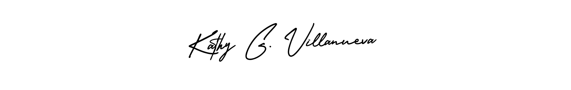 It looks lik you need a new signature style for name Kathy G. Villanueva. Design unique handwritten (AmerikaSignatureDemo-Regular) signature with our free signature maker in just a few clicks. Kathy G. Villanueva signature style 3 images and pictures png