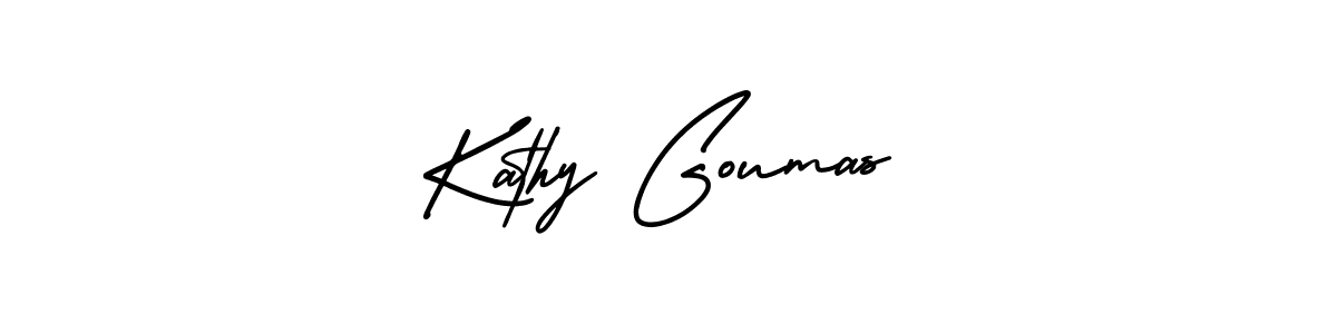 Design your own signature with our free online signature maker. With this signature software, you can create a handwritten (AmerikaSignatureDemo-Regular) signature for name Kathy Goumas. Kathy Goumas signature style 3 images and pictures png