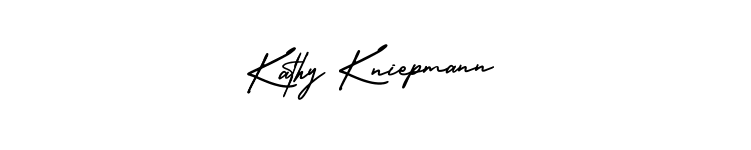 Also You can easily find your signature by using the search form. We will create Kathy Kniepmann name handwritten signature images for you free of cost using AmerikaSignatureDemo-Regular sign style. Kathy Kniepmann signature style 3 images and pictures png