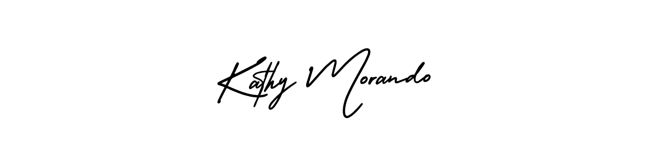 It looks lik you need a new signature style for name Kathy Morando. Design unique handwritten (AmerikaSignatureDemo-Regular) signature with our free signature maker in just a few clicks. Kathy Morando signature style 3 images and pictures png