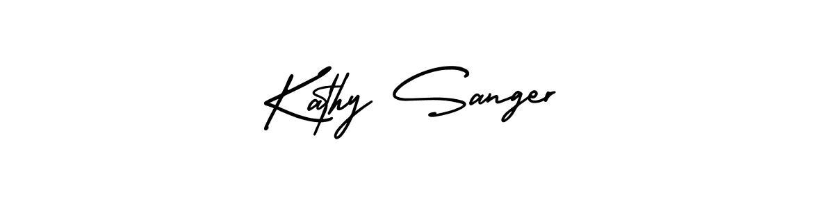 Make a beautiful signature design for name Kathy Sanger. With this signature (AmerikaSignatureDemo-Regular) style, you can create a handwritten signature for free. Kathy Sanger signature style 3 images and pictures png