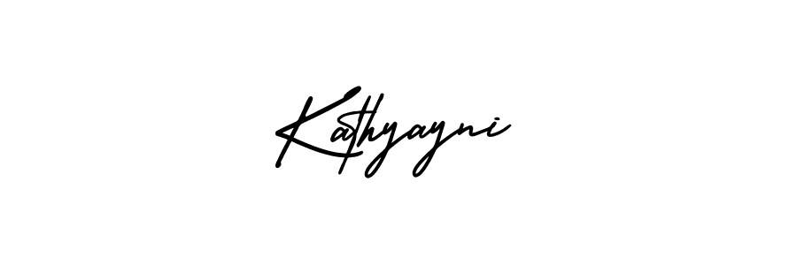 Design your own signature with our free online signature maker. With this signature software, you can create a handwritten (AmerikaSignatureDemo-Regular) signature for name Kathyayni. Kathyayni signature style 3 images and pictures png
