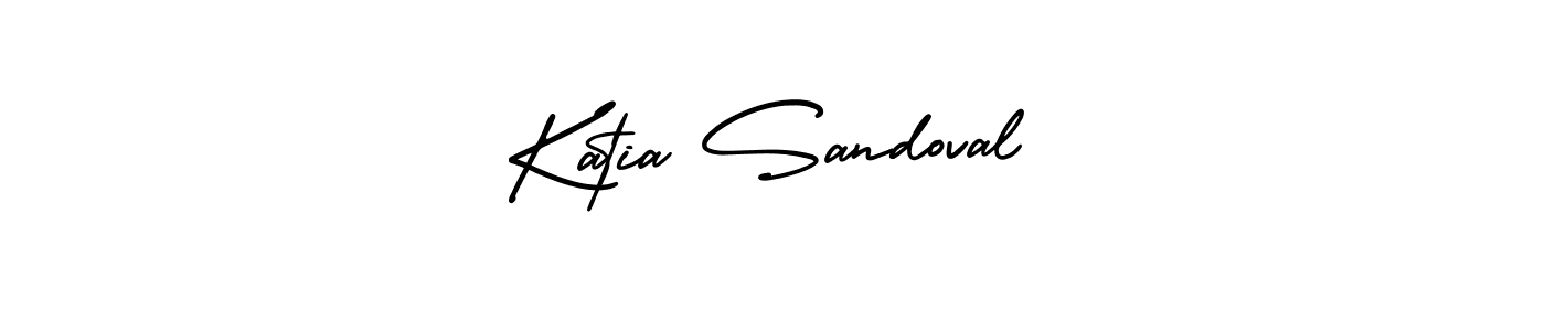 How to make Katia Sandoval name signature. Use AmerikaSignatureDemo-Regular style for creating short signs online. This is the latest handwritten sign. Katia Sandoval signature style 3 images and pictures png