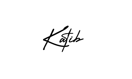 How to make Katib name signature. Use AmerikaSignatureDemo-Regular style for creating short signs online. This is the latest handwritten sign. Katib signature style 3 images and pictures png