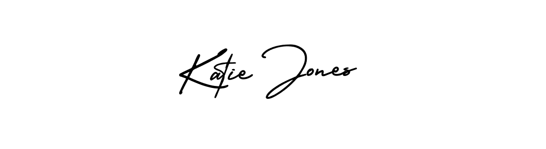 How to make Katie Jones name signature. Use AmerikaSignatureDemo-Regular style for creating short signs online. This is the latest handwritten sign. Katie Jones signature style 3 images and pictures png