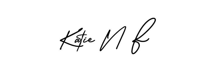 Make a beautiful signature design for name Katie N F. Use this online signature maker to create a handwritten signature for free. Katie N F signature style 3 images and pictures png