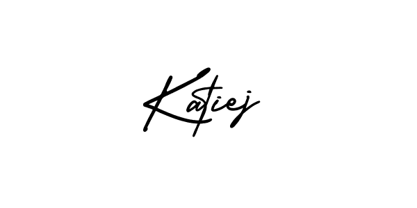 This is the best signature style for the Katiej name. Also you like these signature font (AmerikaSignatureDemo-Regular). Mix name signature. Katiej signature style 3 images and pictures png