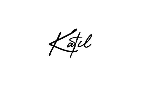 How to Draw Katil signature style? AmerikaSignatureDemo-Regular is a latest design signature styles for name Katil. Katil signature style 3 images and pictures png