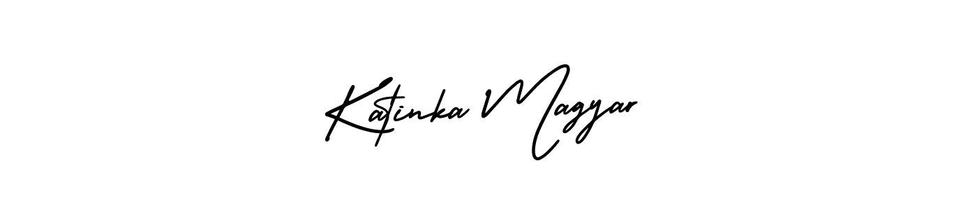 Use a signature maker to create a handwritten signature online. With this signature software, you can design (AmerikaSignatureDemo-Regular) your own signature for name Katinka Magyar. Katinka Magyar signature style 3 images and pictures png