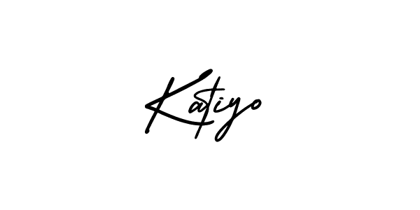 Use a signature maker to create a handwritten signature online. With this signature software, you can design (AmerikaSignatureDemo-Regular) your own signature for name Katiyo. Katiyo signature style 3 images and pictures png