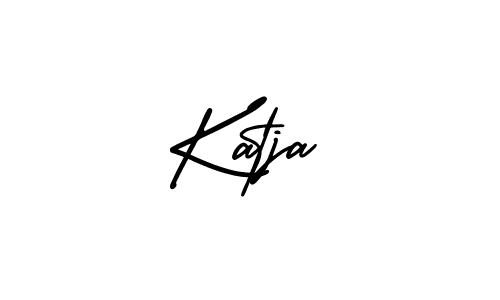 How to make Katja signature? AmerikaSignatureDemo-Regular is a professional autograph style. Create handwritten signature for Katja name. Katja signature style 3 images and pictures png