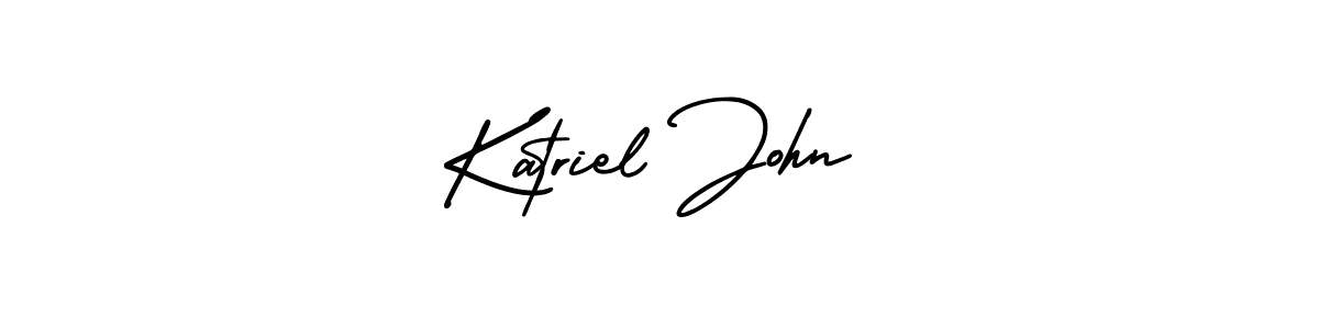 Make a beautiful signature design for name Katriel John. Use this online signature maker to create a handwritten signature for free. Katriel John signature style 3 images and pictures png