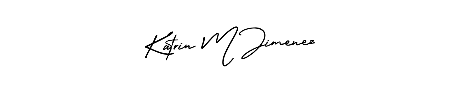 Make a short Katrin M Jimenez signature style. Manage your documents anywhere anytime using AmerikaSignatureDemo-Regular. Create and add eSignatures, submit forms, share and send files easily. Katrin M Jimenez signature style 3 images and pictures png