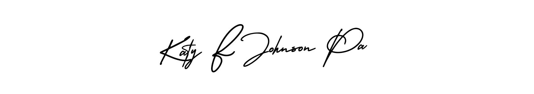 How to Draw Katy F Johnson Pa signature style? AmerikaSignatureDemo-Regular is a latest design signature styles for name Katy F Johnson Pa. Katy F Johnson Pa signature style 3 images and pictures png