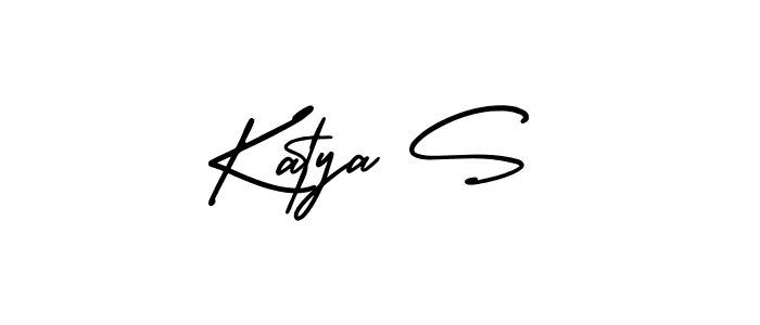 Also You can easily find your signature by using the search form. We will create Katya S name handwritten signature images for you free of cost using AmerikaSignatureDemo-Regular sign style. Katya S signature style 3 images and pictures png