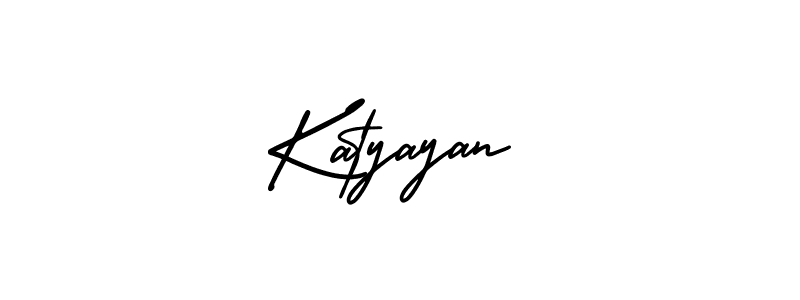 Use a signature maker to create a handwritten signature online. With this signature software, you can design (AmerikaSignatureDemo-Regular) your own signature for name Katyayan. Katyayan signature style 3 images and pictures png