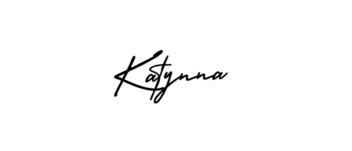 How to make Katynna name signature. Use AmerikaSignatureDemo-Regular style for creating short signs online. This is the latest handwritten sign. Katynna signature style 3 images and pictures png