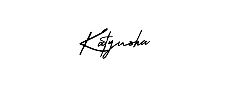 Make a beautiful signature design for name Katyusha. Use this online signature maker to create a handwritten signature for free. Katyusha signature style 3 images and pictures png