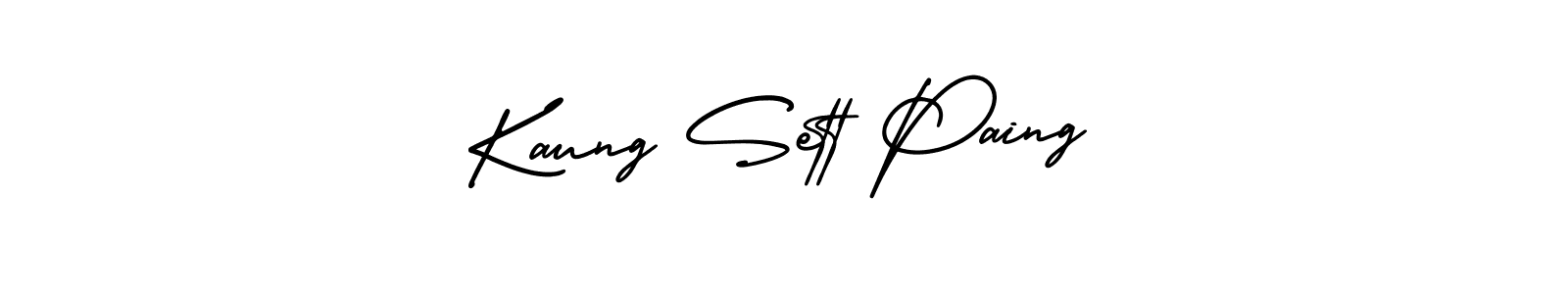 Similarly AmerikaSignatureDemo-Regular is the best handwritten signature design. Signature creator online .You can use it as an online autograph creator for name Kaung Sett Paing. Kaung Sett Paing signature style 3 images and pictures png