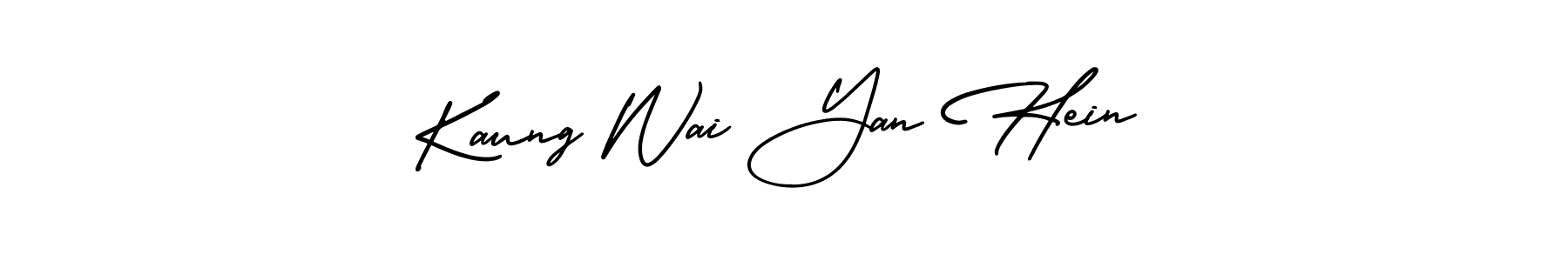 Make a short Kaung Wai Yan Hein signature style. Manage your documents anywhere anytime using AmerikaSignatureDemo-Regular. Create and add eSignatures, submit forms, share and send files easily. Kaung Wai Yan Hein signature style 3 images and pictures png