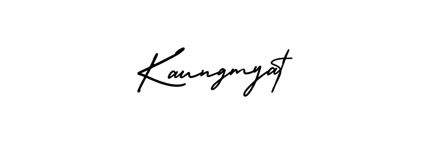 How to Draw Kaungmyat signature style? AmerikaSignatureDemo-Regular is a latest design signature styles for name Kaungmyat. Kaungmyat signature style 3 images and pictures png
