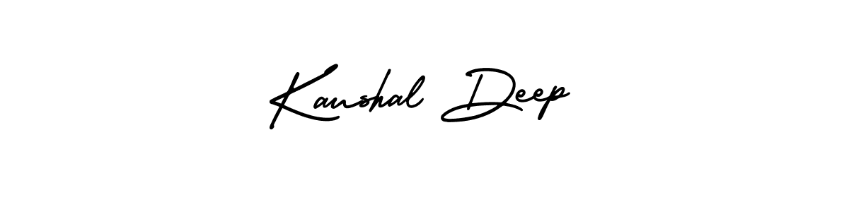 How to make Kaushal Deep name signature. Use AmerikaSignatureDemo-Regular style for creating short signs online. This is the latest handwritten sign. Kaushal Deep signature style 3 images and pictures png