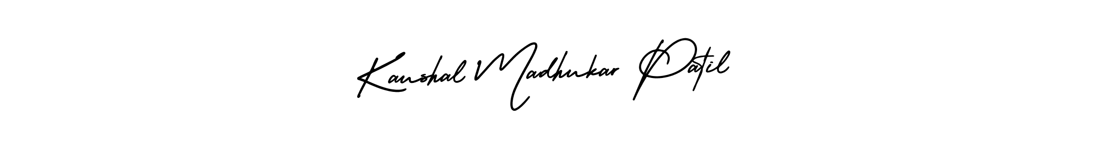 Use a signature maker to create a handwritten signature online. With this signature software, you can design (AmerikaSignatureDemo-Regular) your own signature for name Kaushal Madhukar Patil. Kaushal Madhukar Patil signature style 3 images and pictures png