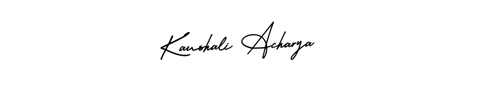 It looks lik you need a new signature style for name Kaushali Acharya. Design unique handwritten (AmerikaSignatureDemo-Regular) signature with our free signature maker in just a few clicks. Kaushali Acharya signature style 3 images and pictures png