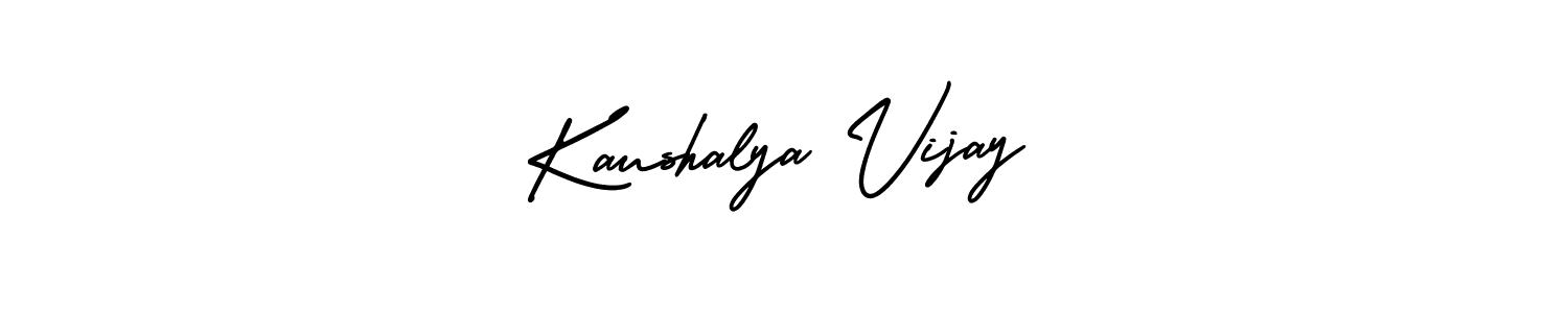 Make a beautiful signature design for name Kaushalya Vijay. With this signature (AmerikaSignatureDemo-Regular) style, you can create a handwritten signature for free. Kaushalya Vijay signature style 3 images and pictures png