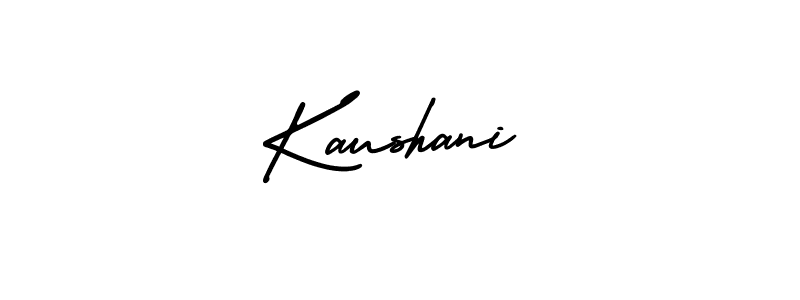 Create a beautiful signature design for name Kaushani. With this signature (AmerikaSignatureDemo-Regular) fonts, you can make a handwritten signature for free. Kaushani signature style 3 images and pictures png