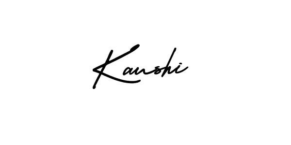 How to make Kaushi name signature. Use AmerikaSignatureDemo-Regular style for creating short signs online. This is the latest handwritten sign. Kaushi signature style 3 images and pictures png