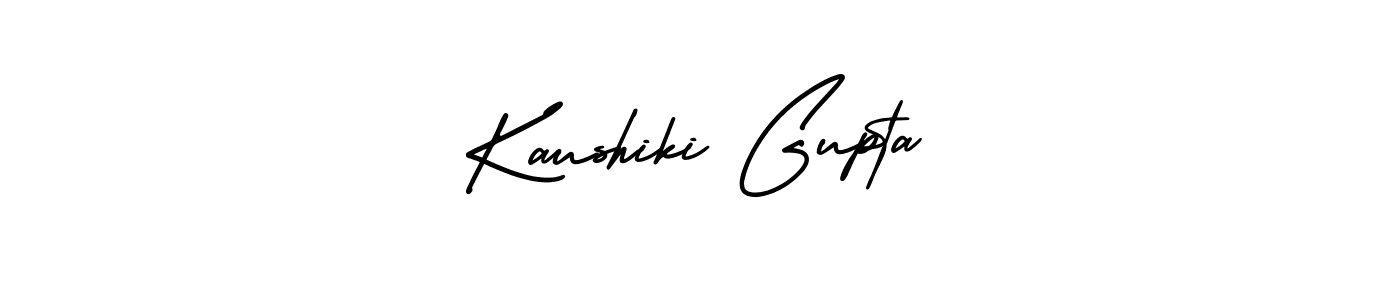 How to make Kaushiki Gupta name signature. Use AmerikaSignatureDemo-Regular style for creating short signs online. This is the latest handwritten sign. Kaushiki Gupta signature style 3 images and pictures png