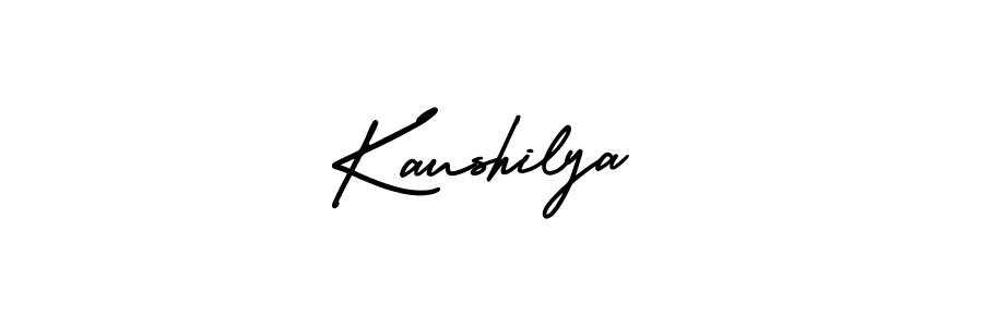 How to Draw Kaushilya signature style? AmerikaSignatureDemo-Regular is a latest design signature styles for name Kaushilya. Kaushilya signature style 3 images and pictures png