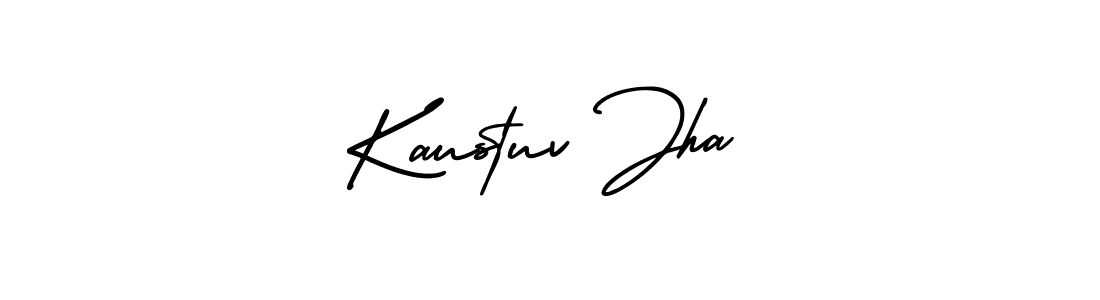 Create a beautiful signature design for name Kaustuv Jha. With this signature (AmerikaSignatureDemo-Regular) fonts, you can make a handwritten signature for free. Kaustuv Jha signature style 3 images and pictures png