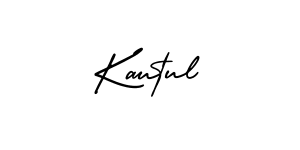 Create a beautiful signature design for name Kautul. With this signature (AmerikaSignatureDemo-Regular) fonts, you can make a handwritten signature for free. Kautul signature style 3 images and pictures png