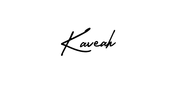 The best way (AmerikaSignatureDemo-Regular) to make a short signature is to pick only two or three words in your name. The name Kaveah include a total of six letters. For converting this name. Kaveah signature style 3 images and pictures png