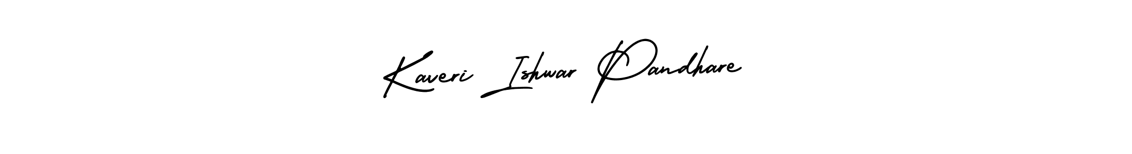 Design your own signature with our free online signature maker. With this signature software, you can create a handwritten (AmerikaSignatureDemo-Regular) signature for name Kaveri Ishwar Pandhare. Kaveri Ishwar Pandhare signature style 3 images and pictures png