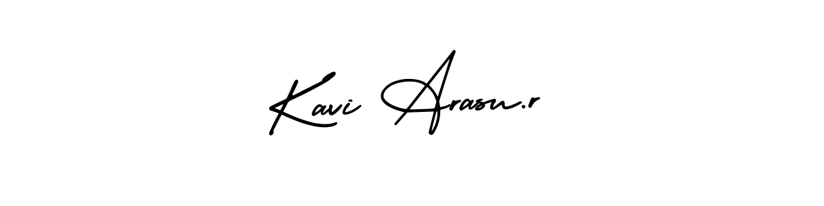 Use a signature maker to create a handwritten signature online. With this signature software, you can design (AmerikaSignatureDemo-Regular) your own signature for name Kavi Arasu.r. Kavi Arasu.r signature style 3 images and pictures png