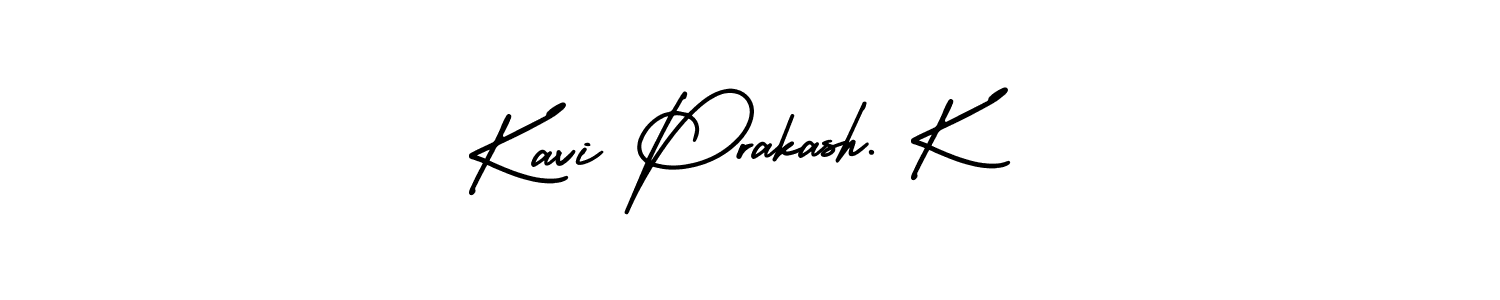 AmerikaSignatureDemo-Regular is a professional signature style that is perfect for those who want to add a touch of class to their signature. It is also a great choice for those who want to make their signature more unique. Get Kavi Prakash. K name to fancy signature for free. Kavi Prakash. K signature style 3 images and pictures png