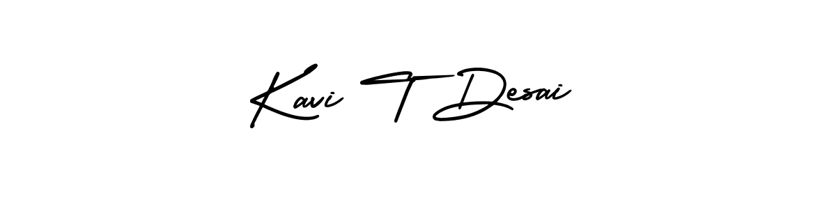This is the best signature style for the Kavi T Desai name. Also you like these signature font (AmerikaSignatureDemo-Regular). Mix name signature. Kavi T Desai signature style 3 images and pictures png