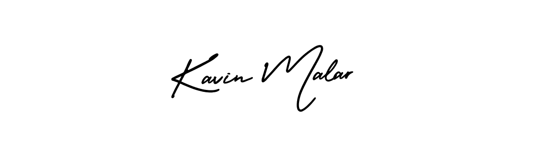 Use a signature maker to create a handwritten signature online. With this signature software, you can design (AmerikaSignatureDemo-Regular) your own signature for name Kavin Malar. Kavin Malar signature style 3 images and pictures png